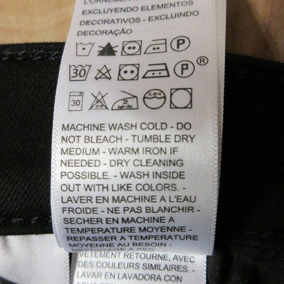 LEVI'S Classic Bootcut Jeans Womens 6 (28x32) Mid Rise Black Stretch Denim 1 NWT - Picture 13 of 15